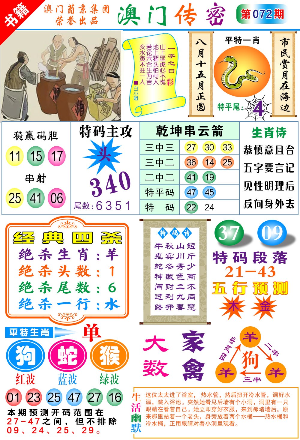 072期澳门传密一码[图]