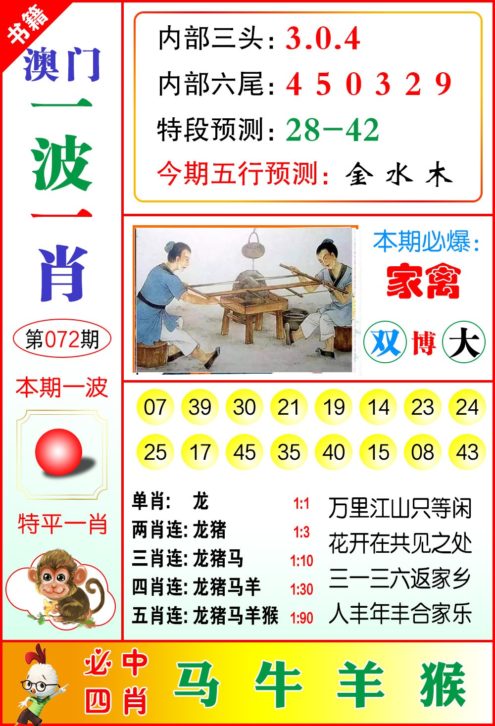 072期澳门一波一肖[图]