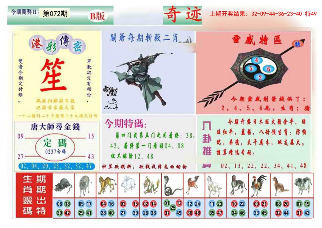 072期九龍奇迹B(推荐)[图]