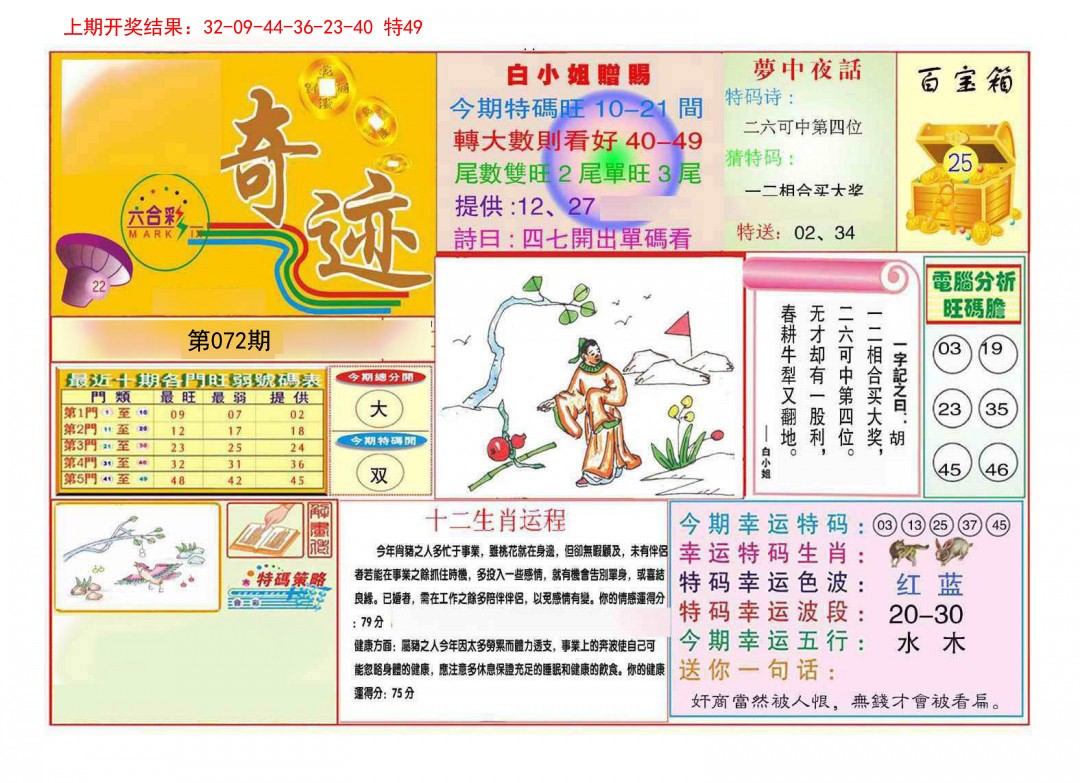 072期九龍奇迹A(推荐)[图]