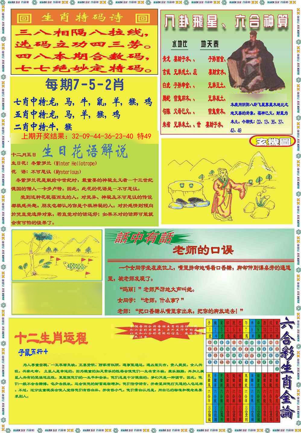 072期九龍马经B(推荐)[图]