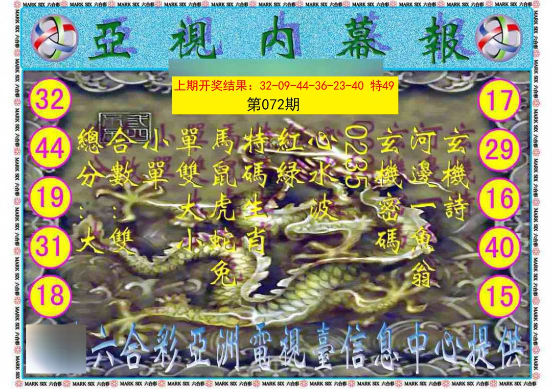 072期亚视内幕报[图]