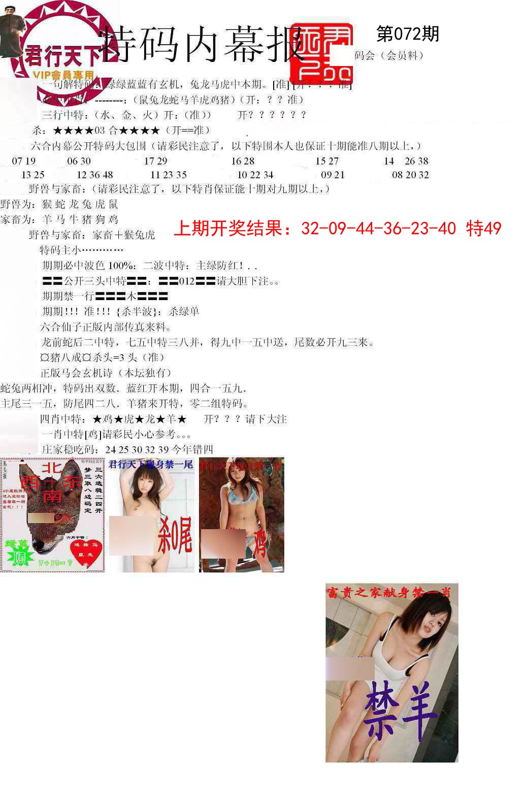 072期特码内幕报[图]