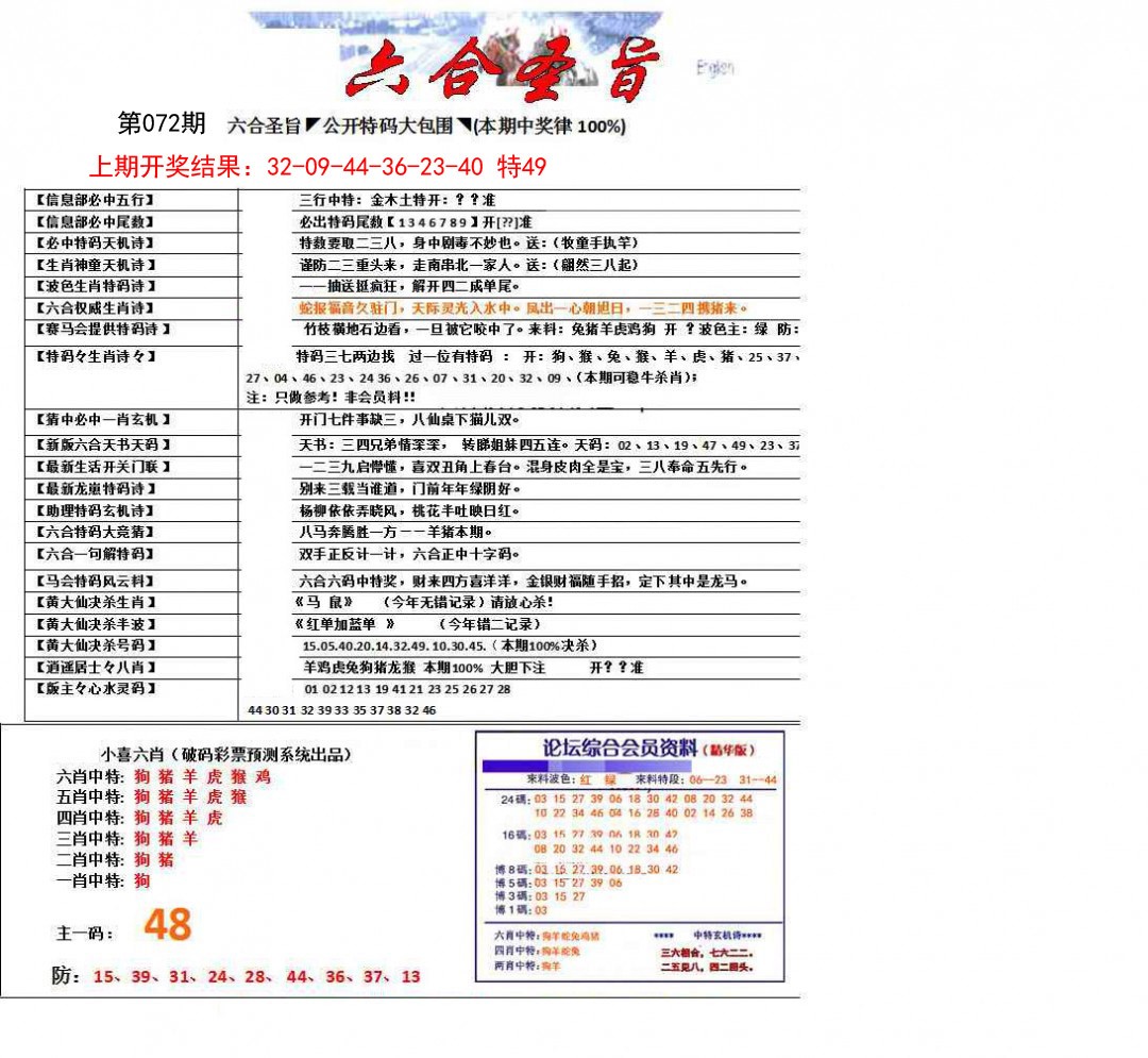 072期六合圣旨[图]