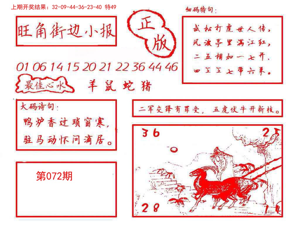072期旺角街边小报[图]