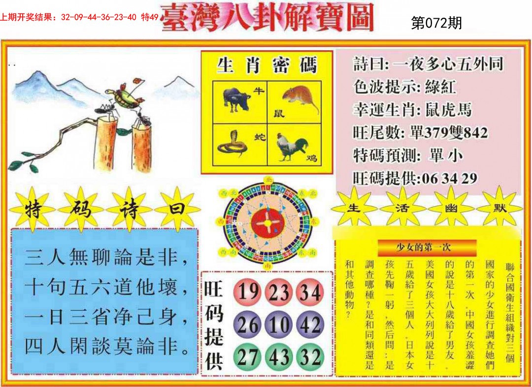 072期台湾八卦解宝图[图]