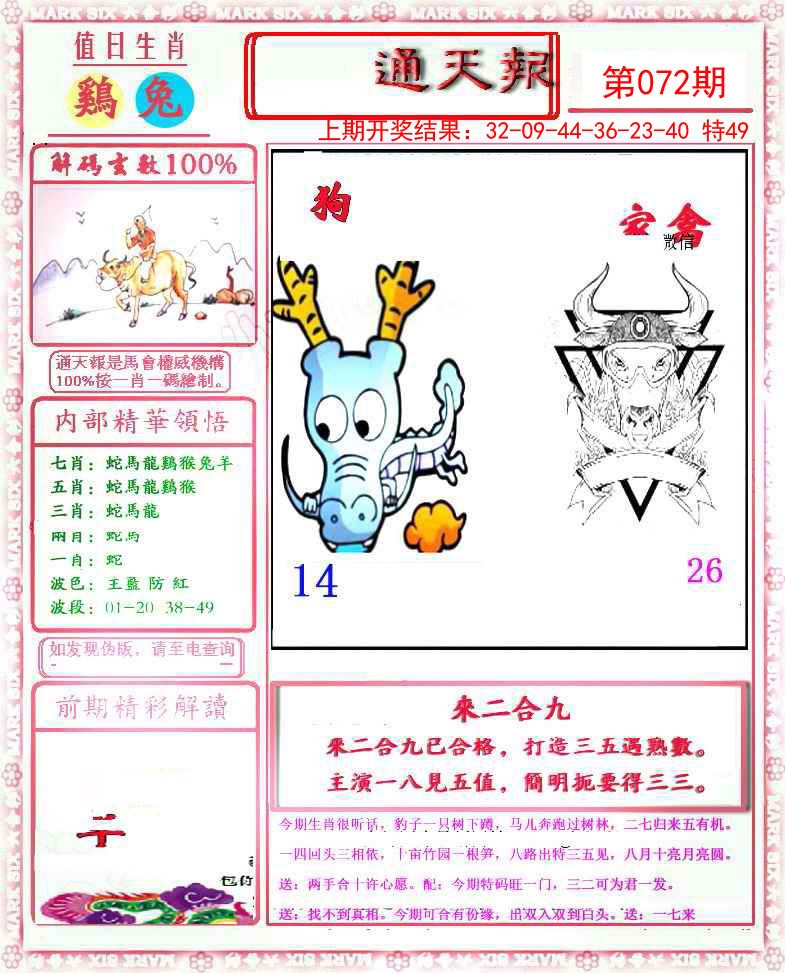 072期小喜通天报[图]
