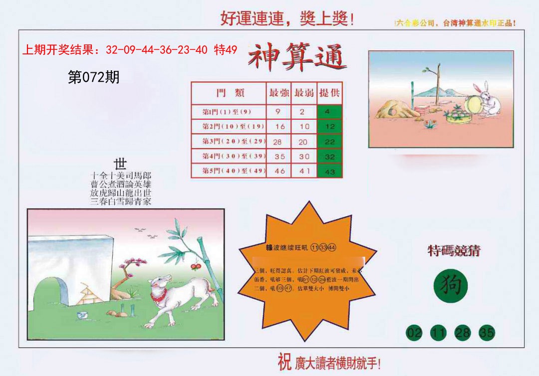 072期4-台湾神算[图]