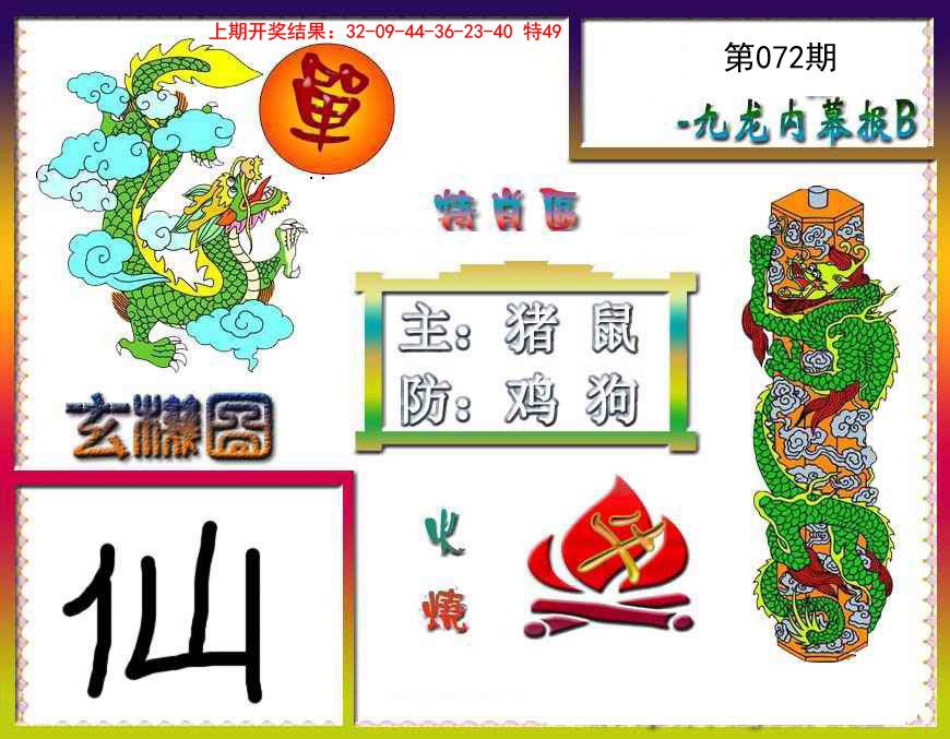 072期九龙内幕特肖图B[图]