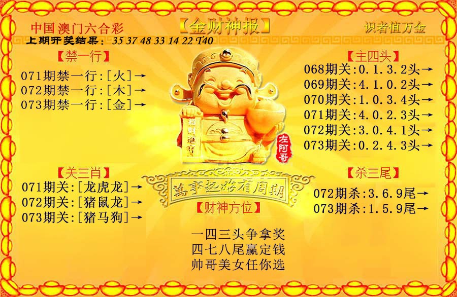 073期金财神[图]
