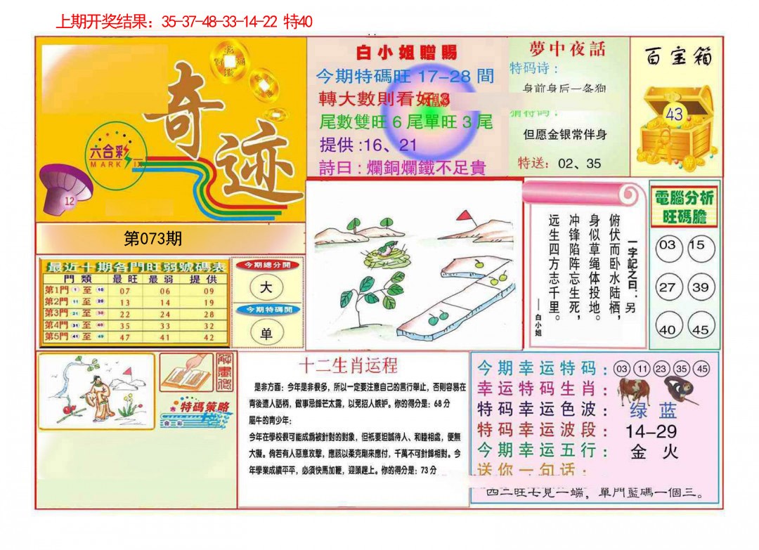 073期九龍奇迹A(推荐)[图]