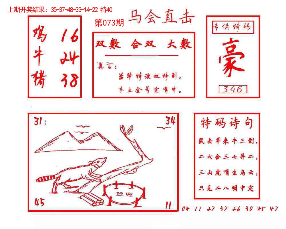 073期马会直击[图]