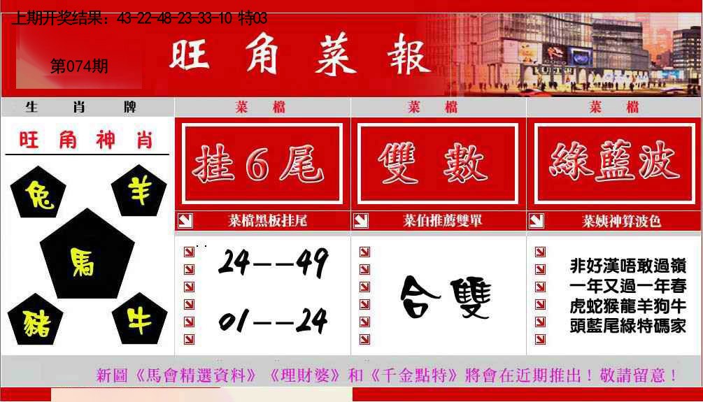074期旺角菜报[图]