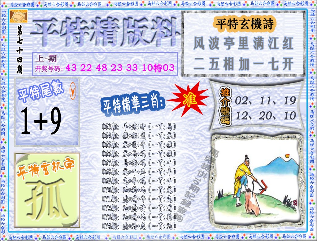 074期平特精版料[图]