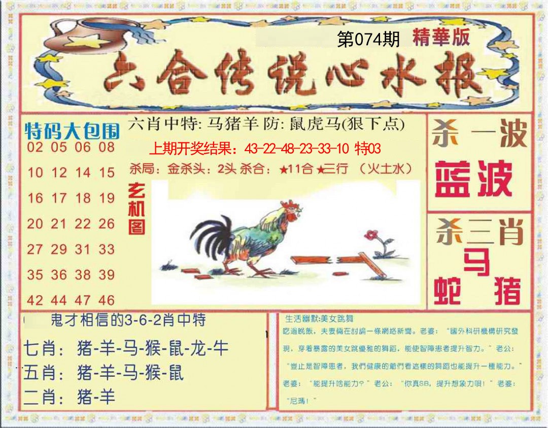 074期六合传说(心水版)[图]