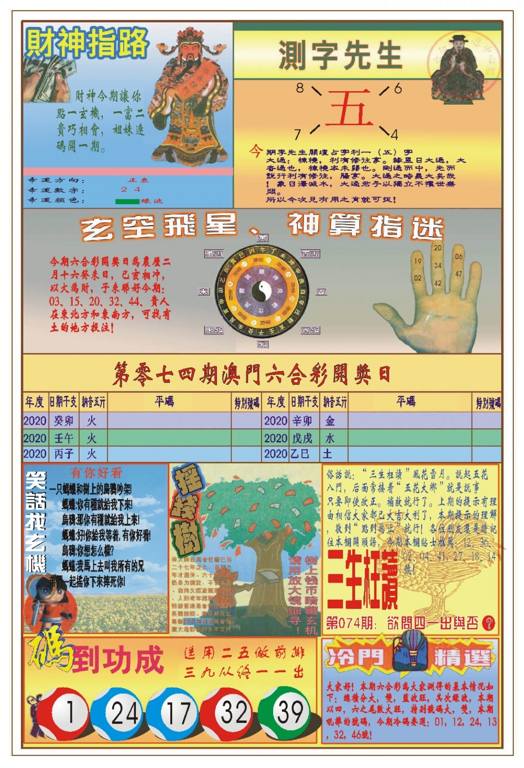 074期(新版)四柱预测B[图]