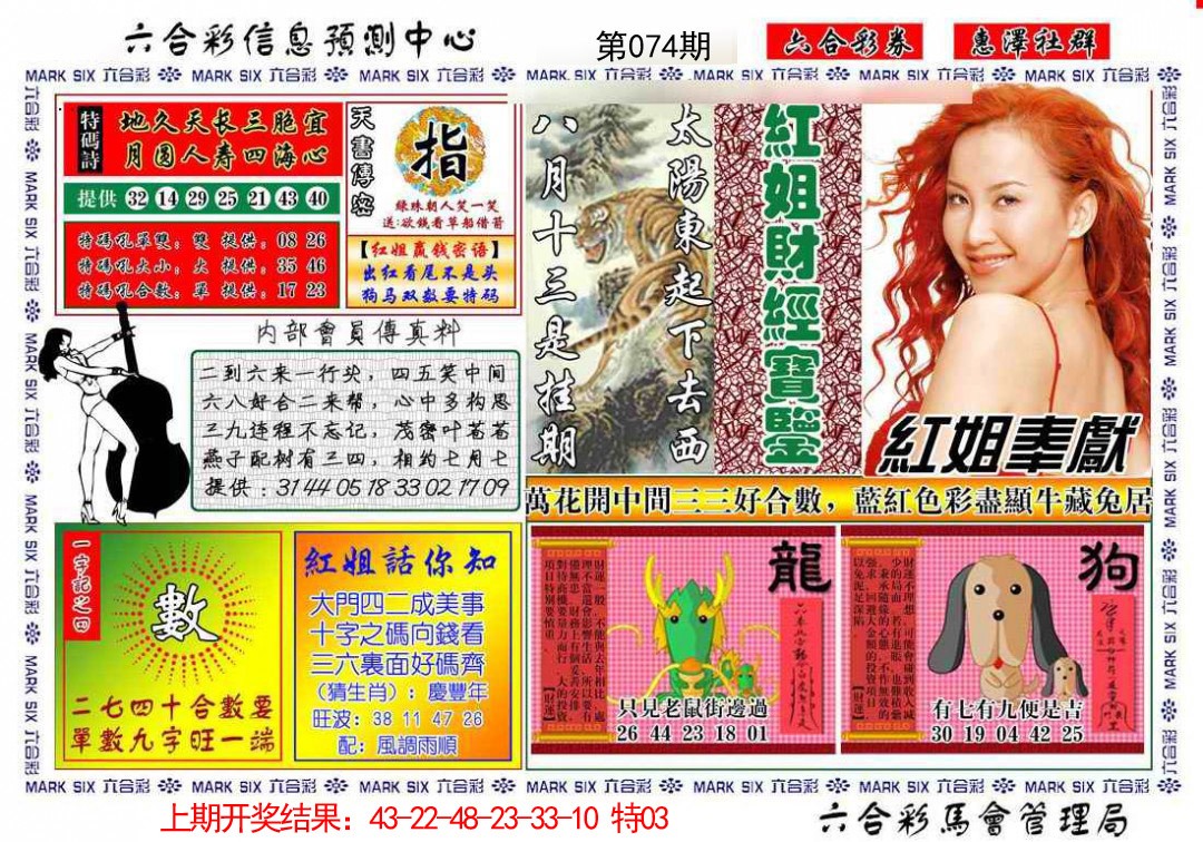 074期红姐财经宝鉴[图]