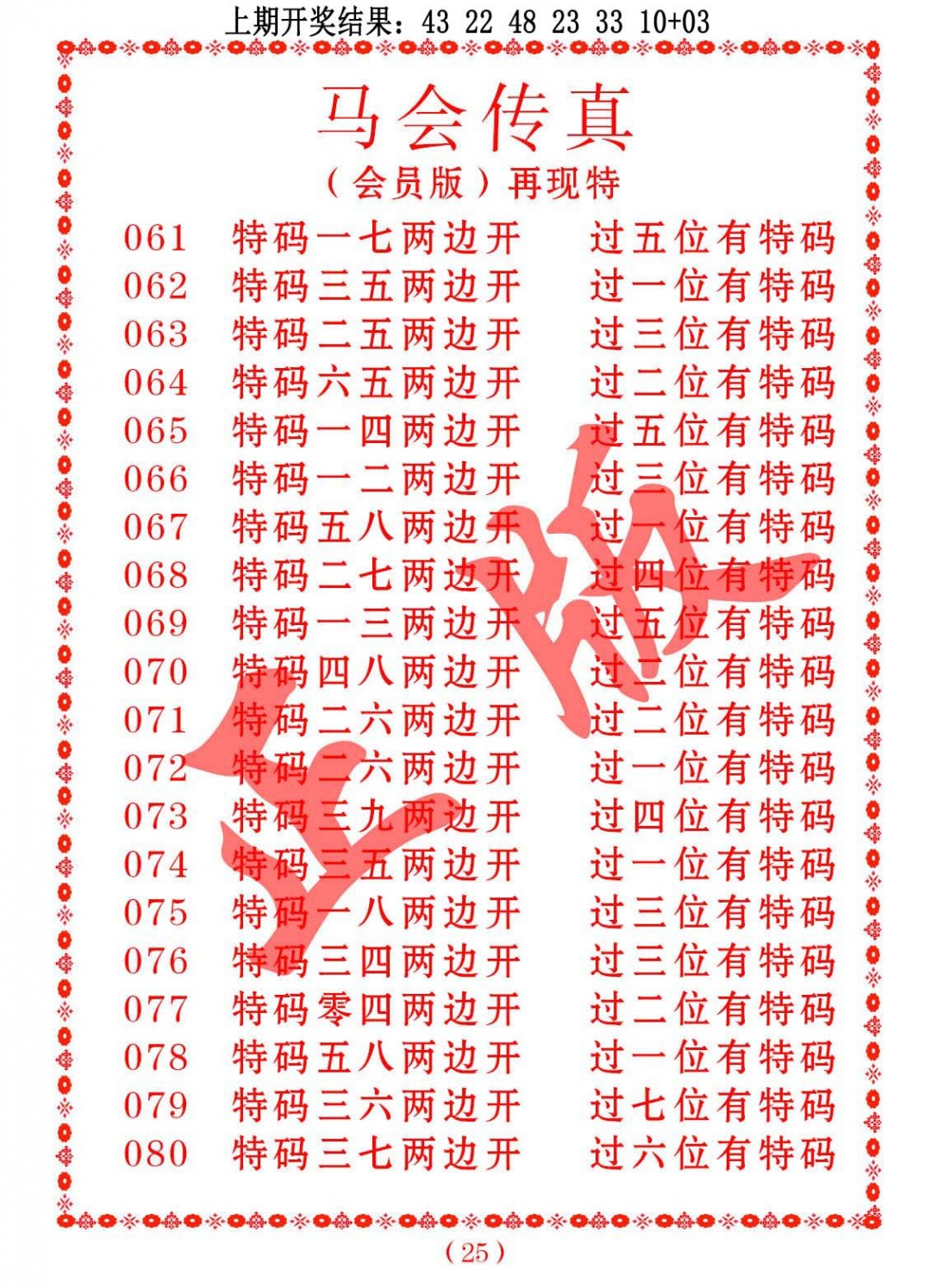 074期马会传真[图]