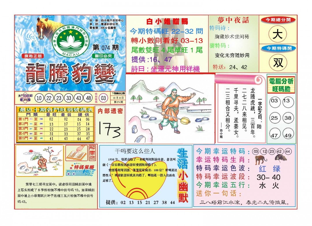 074期龙腾豹变[图]