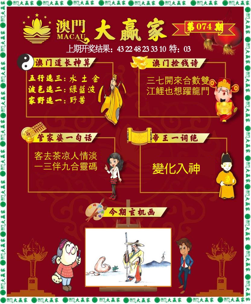 074期大赢家[图]