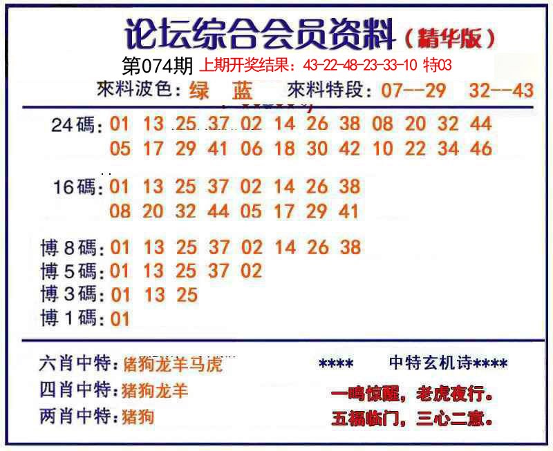 074期综合会员资料[图]