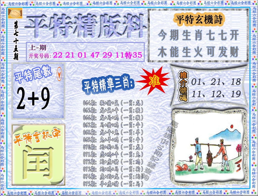 075期平特精版料[图]