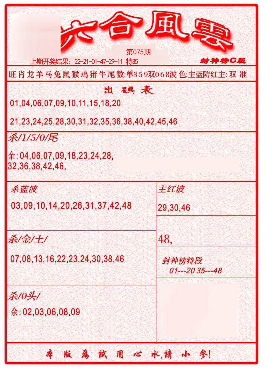 075期六合风云B[图]