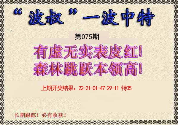 075期波叔一波中特[图]