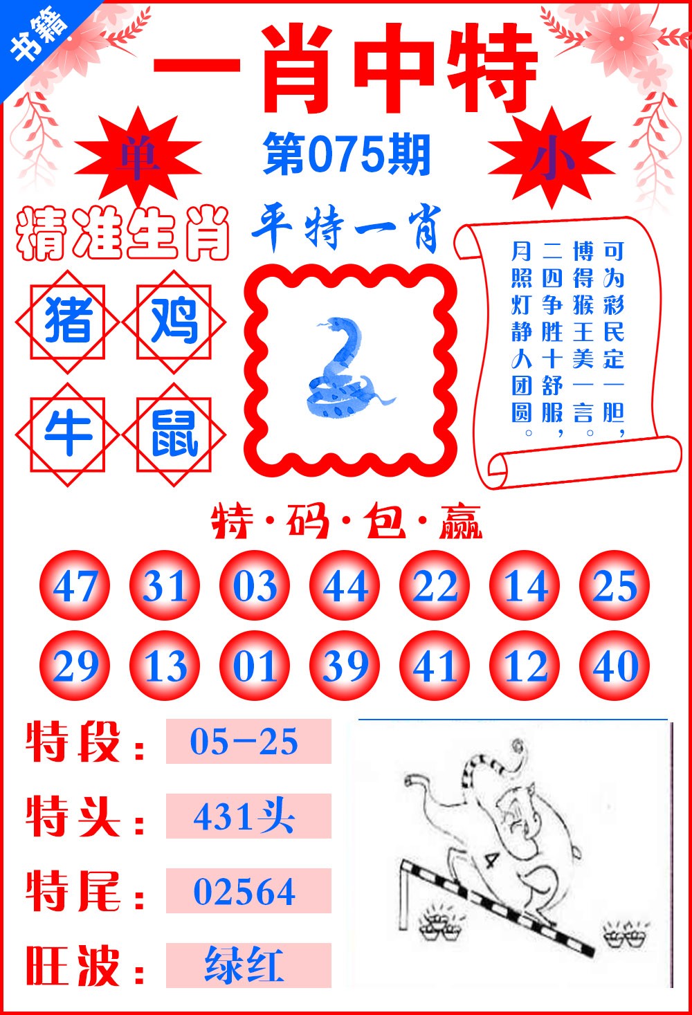 075期澳门六合风水[图]