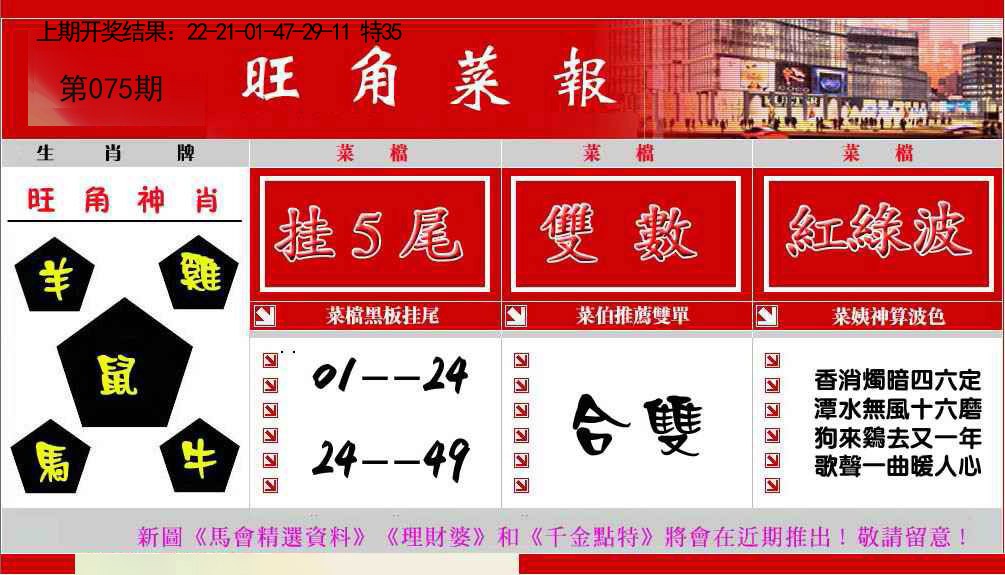 075期旺角菜报[图]