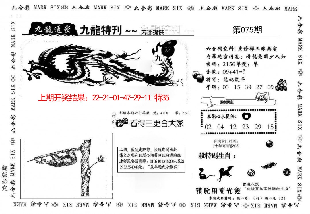 075期九龙特新刊[图]