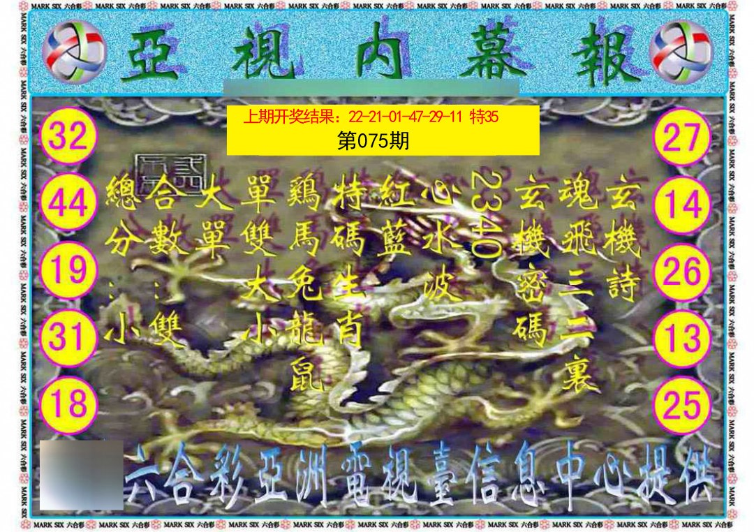 075期亚视内幕报[图]