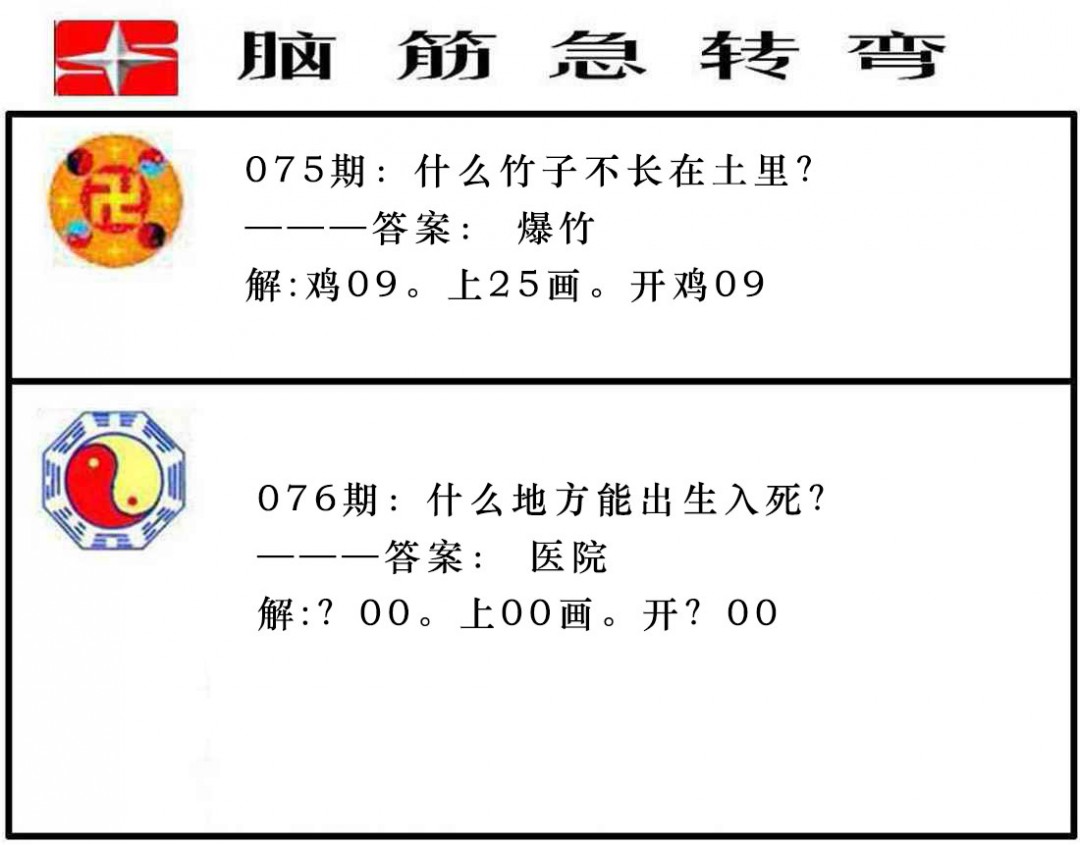 076期脑筋急转弯[图]