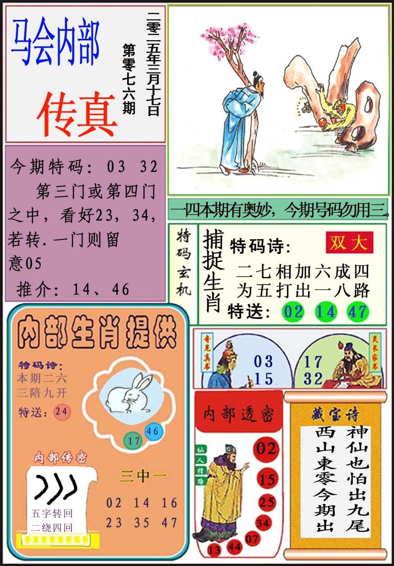 076期马会内部传真[图]