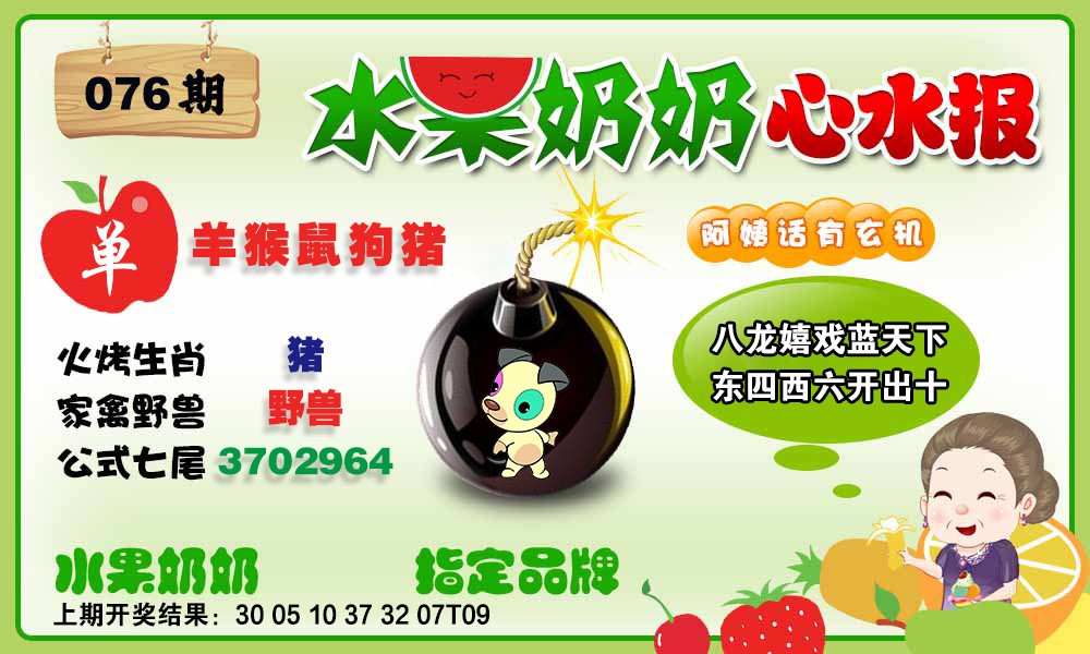 076期水果心水报[图]