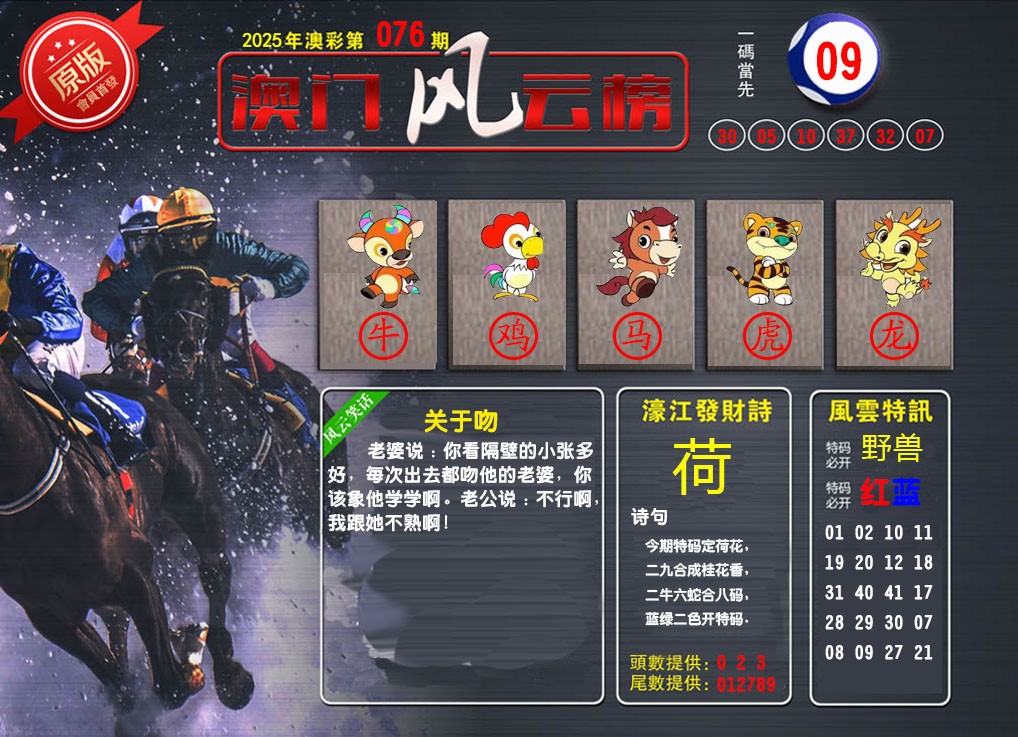 076期澳门风云榜[图]