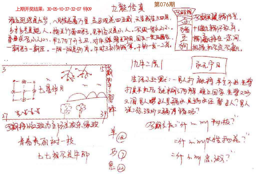 076期手写九龙内幕[图]
