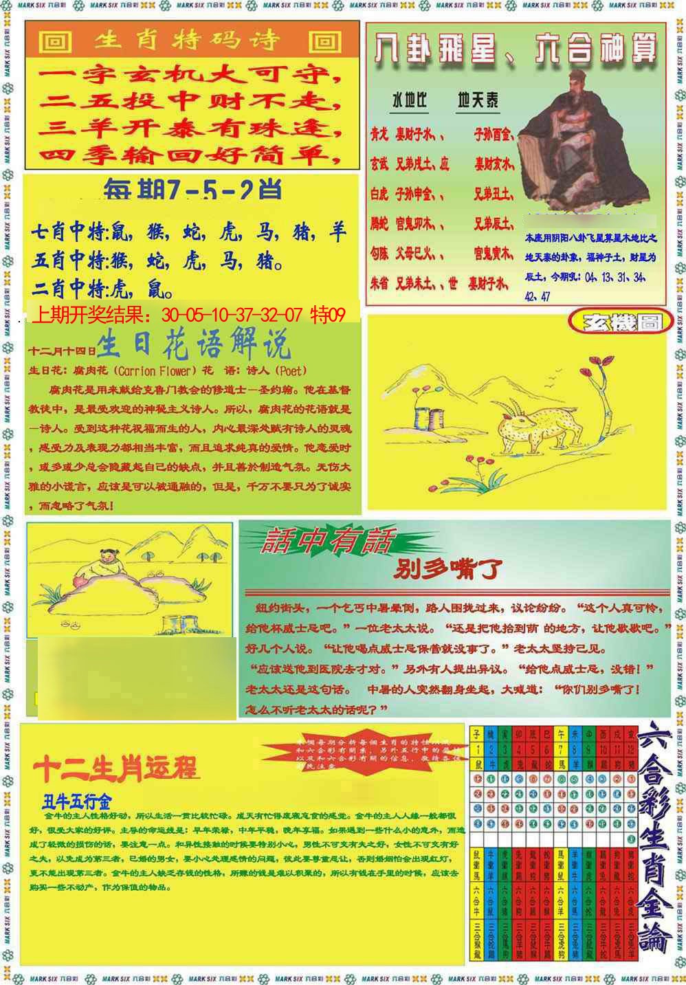 076期九龍马经B(推荐)[图]