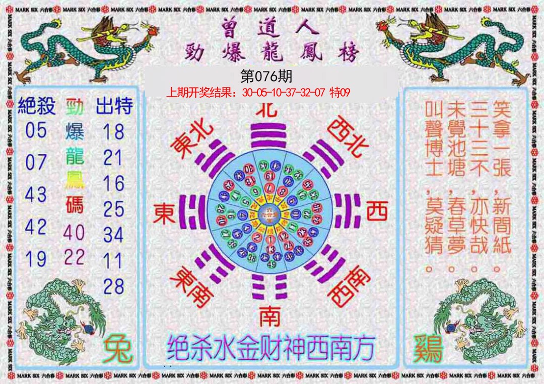 076期曾道人劲爆龙凤榜[图]
