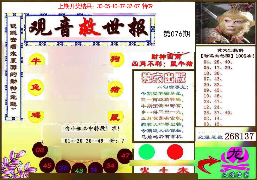 076期(另)观音救世密报[图]