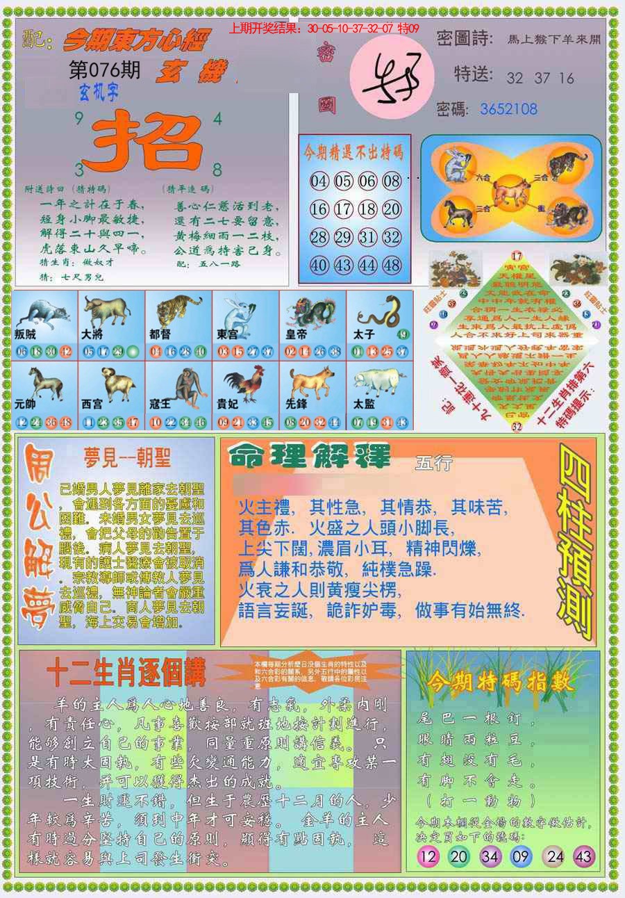 076期(新版)东方心经B[图]