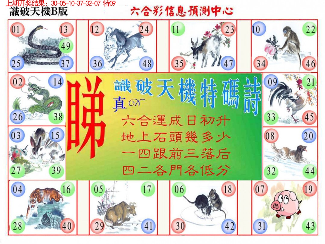 076期识破天机B版[图]