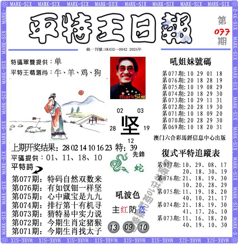 077期平特王日报[图]