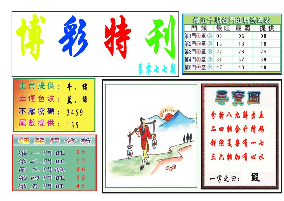 077期博彩特刊[图]