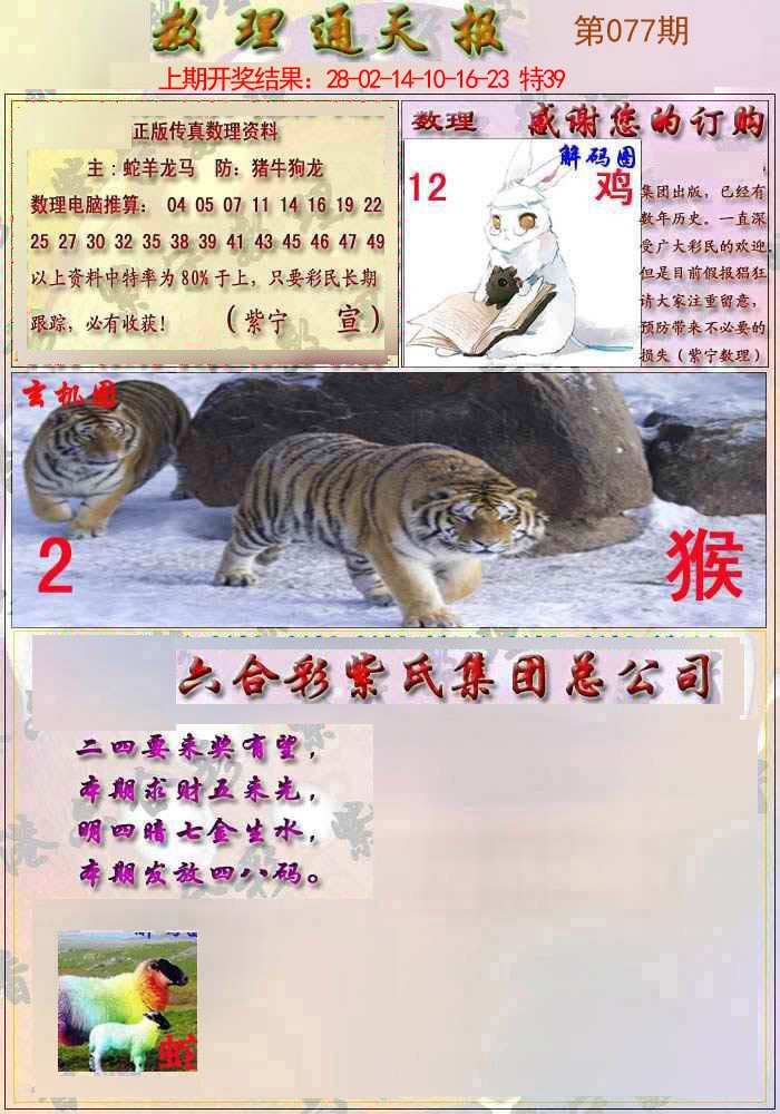 077期数通报[图]