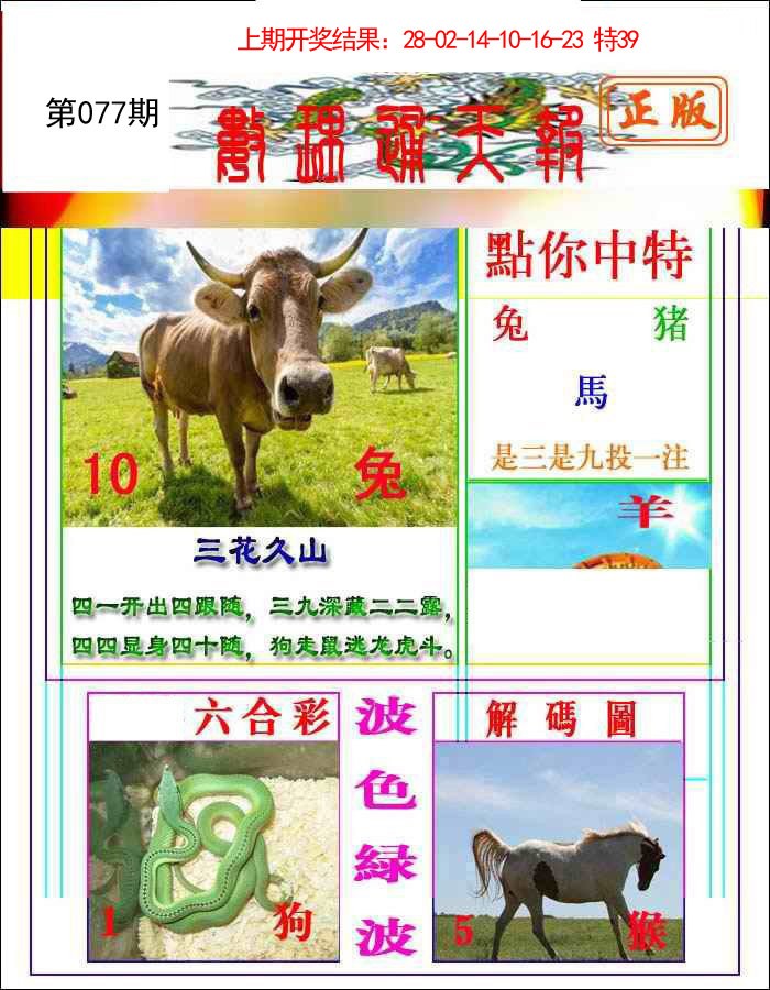 077期数理通天[图]