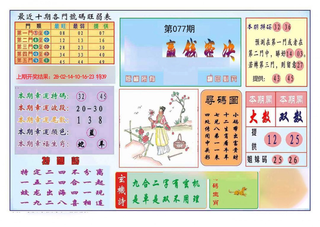 077期九龍赢钱密决(推荐)[图]