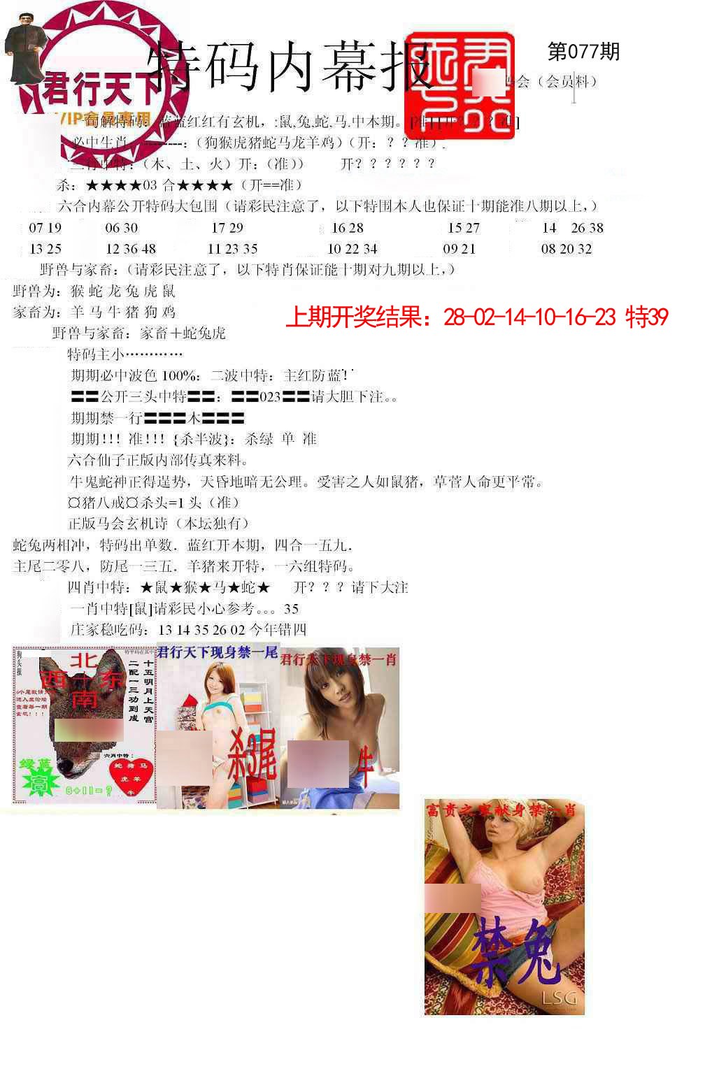 077期特码内幕报[图]