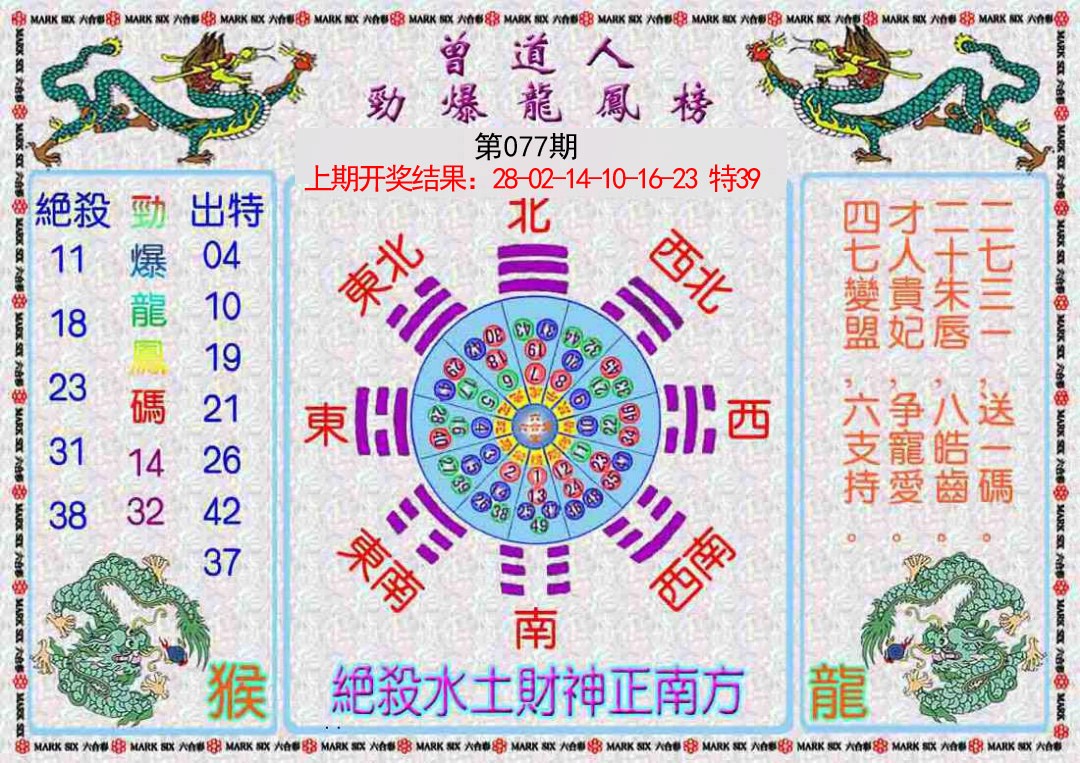 077期曾道人劲爆龙凤榜[图]