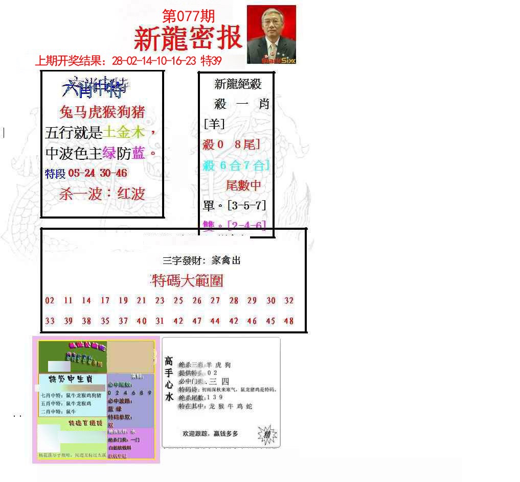 077期新龙密报[图]